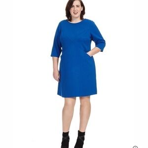 Eliza J shift dress cobalt blue size 8